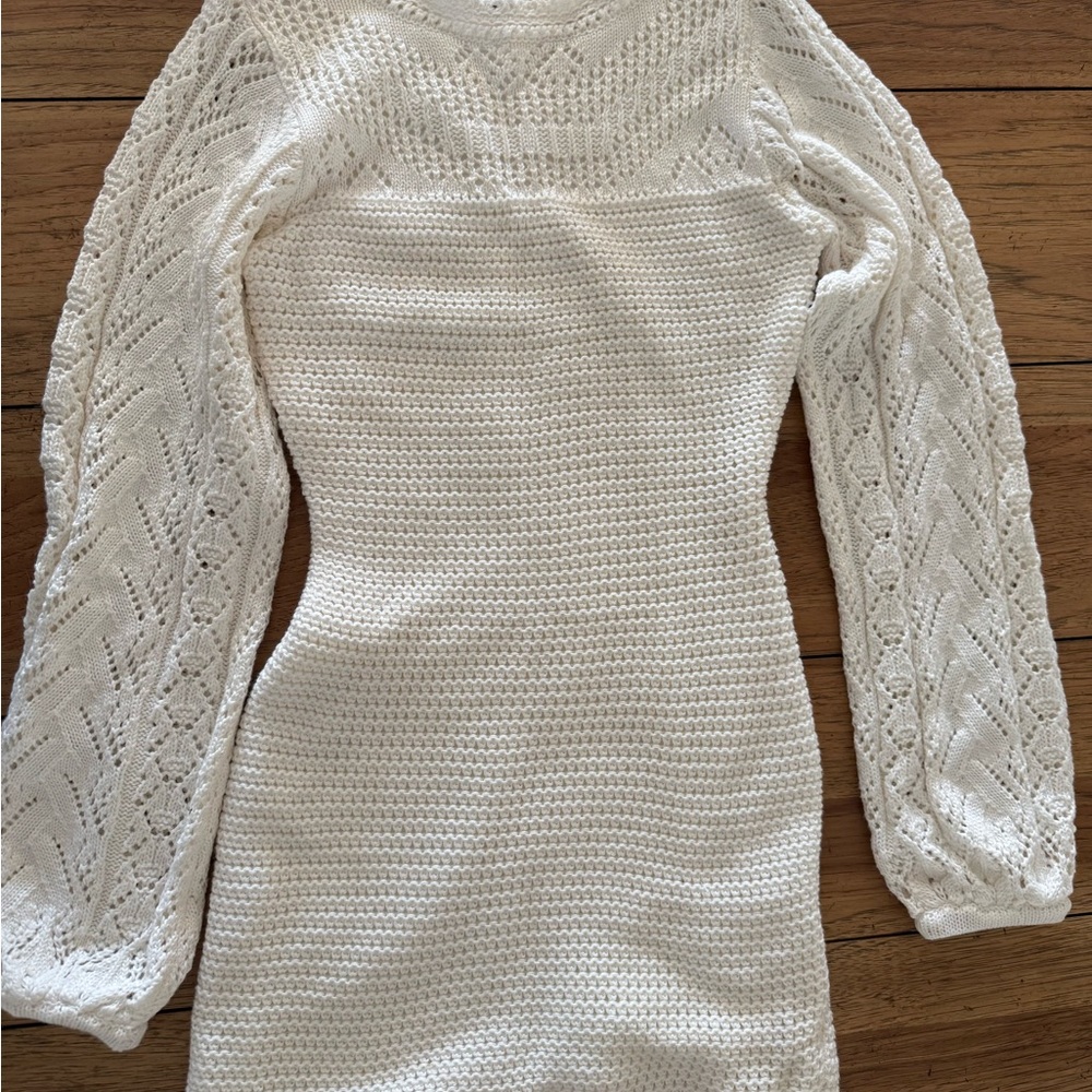 Lulus long sleeve sweater mini dress